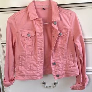 American eagle peach denim jacket